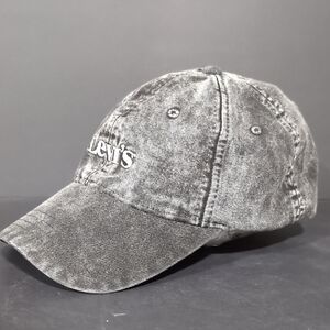 Levi's Strauss & Co ,Two Horse Brand Women's Black Acid Wash  Denim Cap.